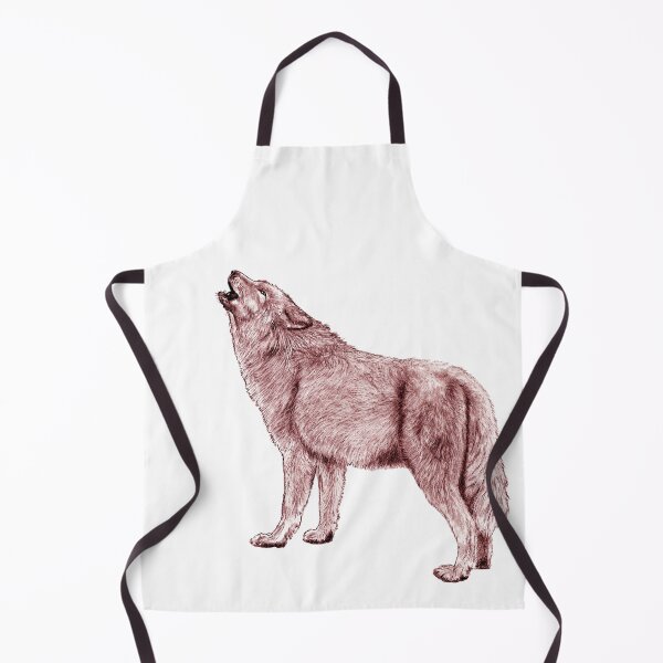 Item preview, Howling wolf - brown-red colorized version designed and sold by SylvieG18.
