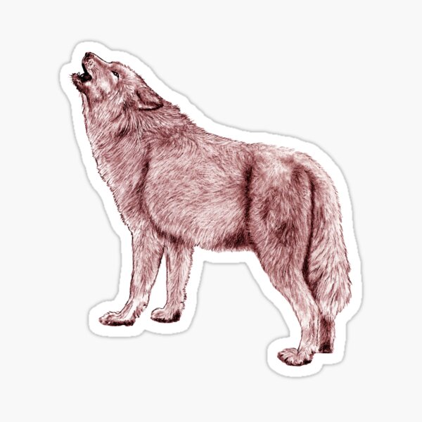 Brown Wolf Therian Pride | Sticker
