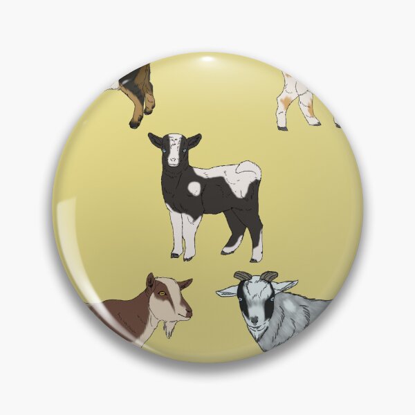 Item preview, Nigerian Dwarf Goats Pattern Yellow designed and sold by Ashley Gagnon.