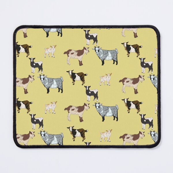 Item preview, Nigerian Dwarf Goats Pattern Yellow designed and sold by Ashley Gagnon.