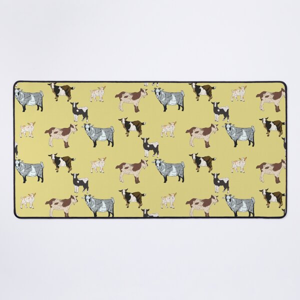 Item preview, Nigerian Dwarf Goats Pattern Yellow designed and sold by Ashley Gagnon.