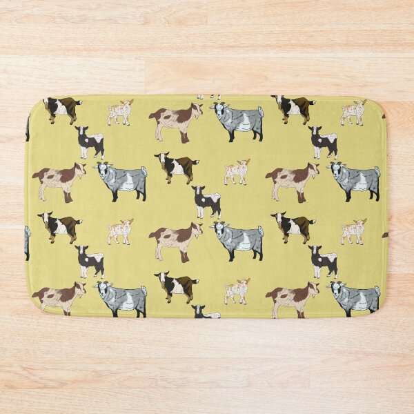 Item preview, Nigerian Dwarf Goats Pattern Yellow designed and sold by Ashley Gagnon.