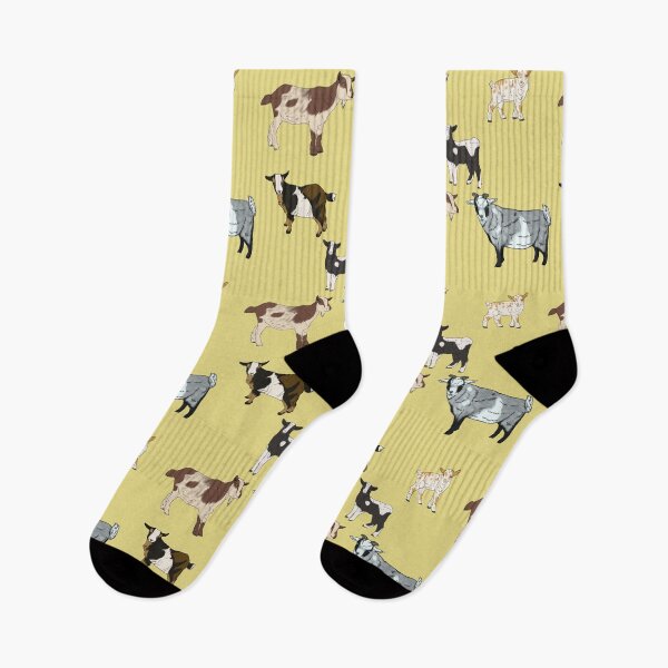 Item preview, Nigerian Dwarf Goats Pattern Yellow designed and sold by Ashley Gagnon.