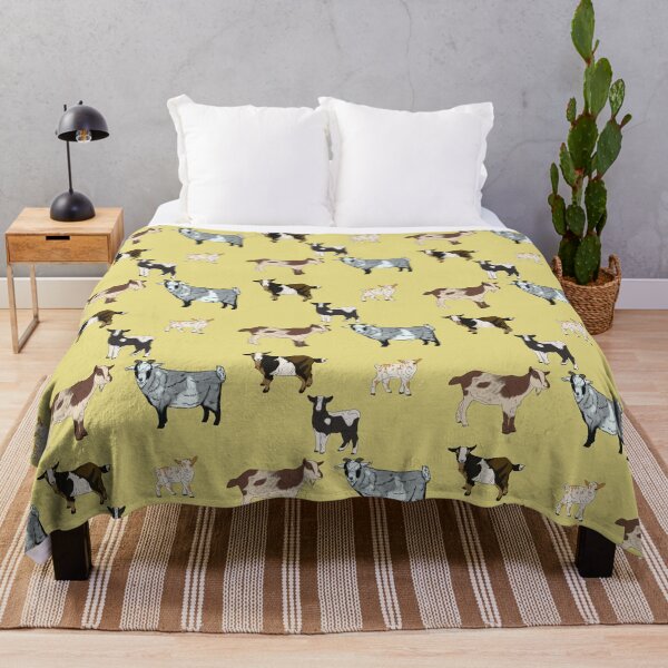 Item preview, Nigerian Dwarf Goats Pattern Yellow designed and sold by Ashley Gagnon.