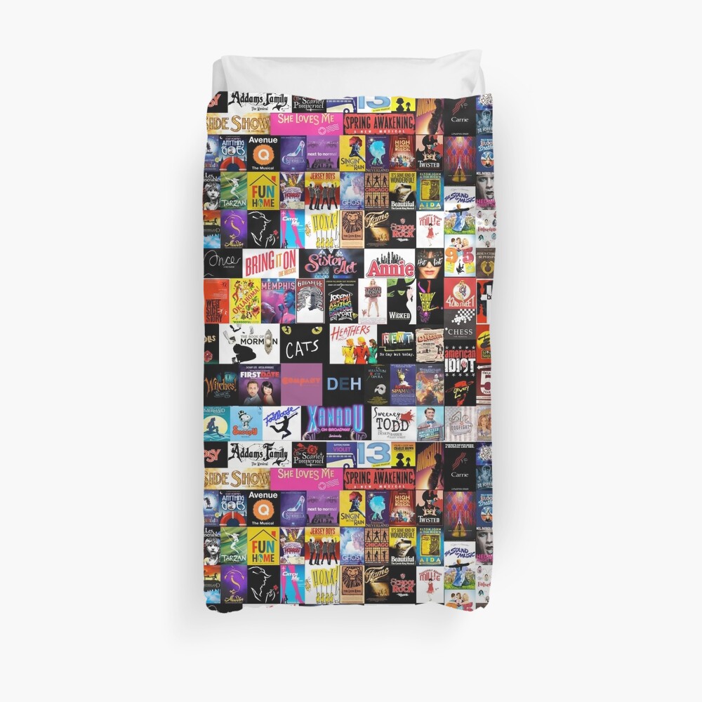 MUSICALS! (Duvet, Clothing, Book, Pillow, Sticker, Case, Mug etc)  Duvet Cover