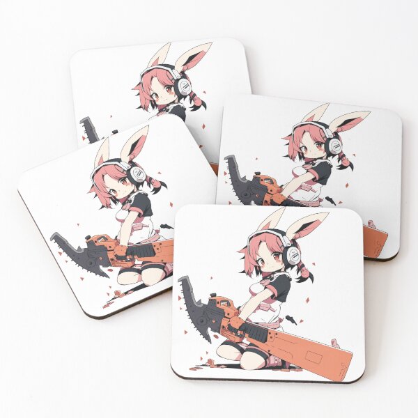 Item preview, Chainsaw Bunny Manga Girl Fans Anime  Art  designed and sold by Raymond Richard.