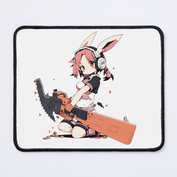 Item preview, Chainsaw Bunny Manga Girl Fans Anime Art designed and sold by Raymond Richard.