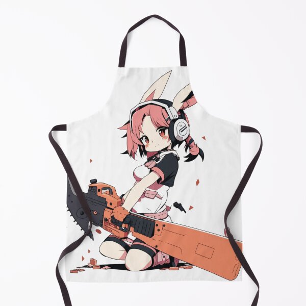 Item preview, Chainsaw Bunny Manga Girl Fans Anime Art designed and sold by Raymond Richard.