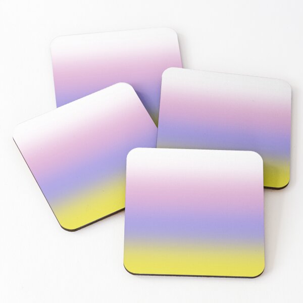 Item preview, White to Pink to Purple to Yellow Gradient Ombre designed and sold by Gsallicat.