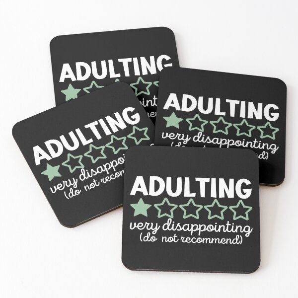Item preview, Adulting very disappointing - do not recommend designed and sold by EvergreenWhimsy.