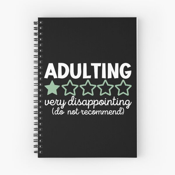 Item preview, Adulting very disappointing - do not recommend designed and sold by EvergreenWhimsy.