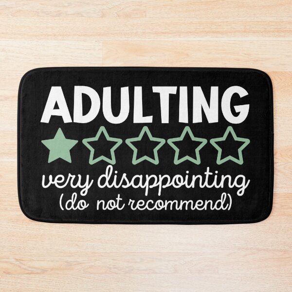 Item preview, Adulting very disappointing - do not recommend designed and sold by EvergreenWhimsy.