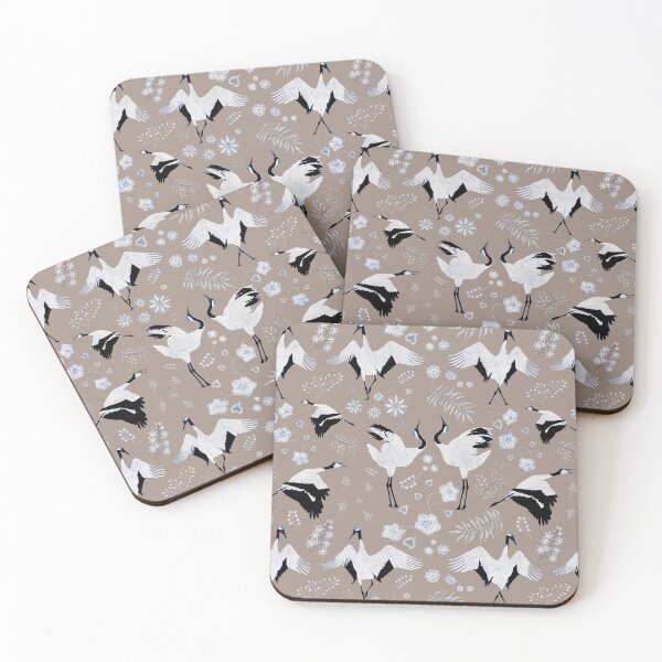 Item preview, Dancing Cranes Earthy designed and sold by cesartorresart.