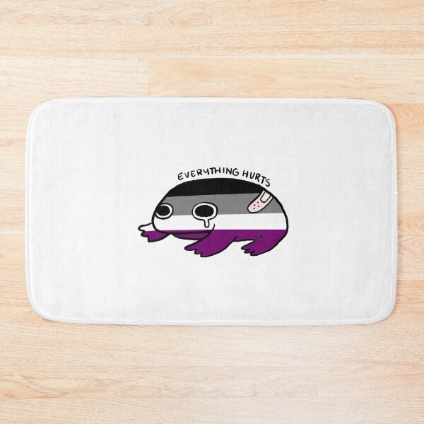 Item preview, Everything Hurts | Cute Asexual Frog with Bandage designed and sold by iristocat.
