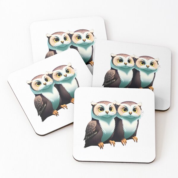 Item preview, Cute Owl Couple designed and sold by ExeFelix.