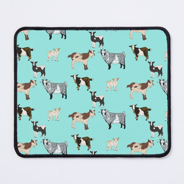 Item preview, Seafoam Nigerian Dwarf Goats Pattern designed and sold by Ashley Gagnon.