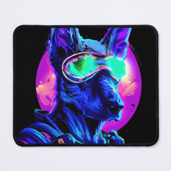 Item preview, Cute Futuristic Pup in a Synthwave Wonderland D designed and sold by Cosmic-graphics.