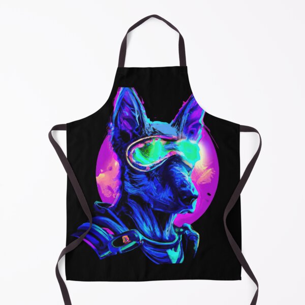 Item preview, Cute Futuristic Pup in a Synthwave Wonderland D designed and sold by Cosmic-graphics.