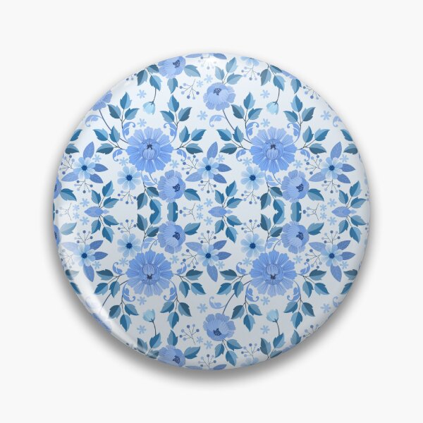 Item preview, Blue Watercolor Flowers designed and sold by universegrace.
