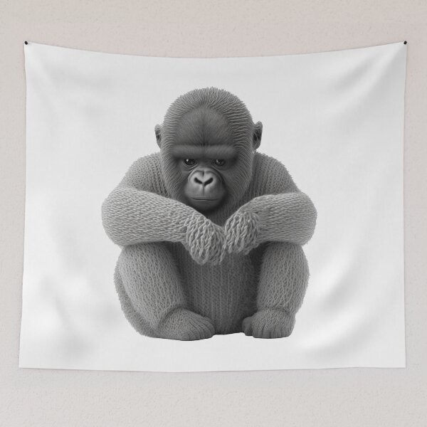 Item preview, Baby Mountain Gorilla Sad Endangered Gorillas designed and sold by Brockinator.