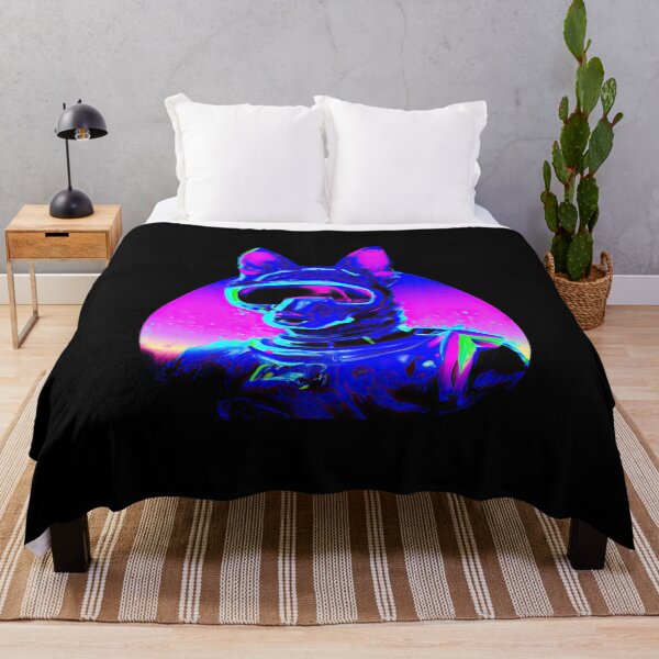 Item preview, Cachorro Synthwave en Un viaje por el futuro D designed and sold by Cosmic-graphics.