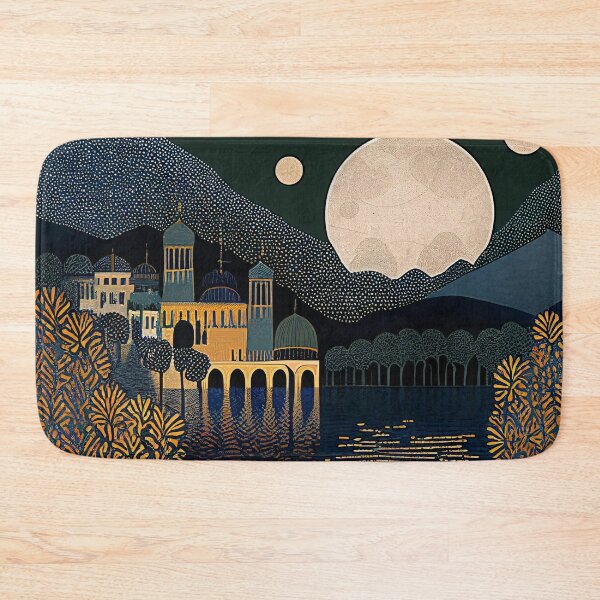 Item preview, Lake Como in the Moonlight, vintage style designed and sold by SamJanner.