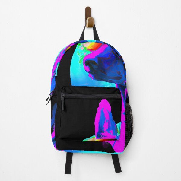 Item preview, Futuristic Pup in a Neon Dream in a Technicolor World D designed and sold by Cosmic-graphics.