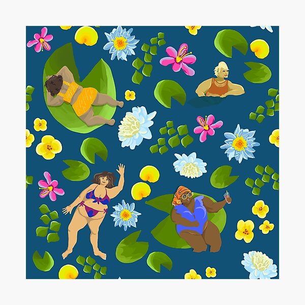 Pond Party Art Photographic Print
