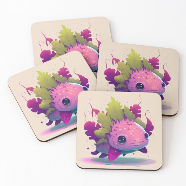 Item preview, Pink Cute Axolotl - axolotl art designed and sold by wildlifezen.