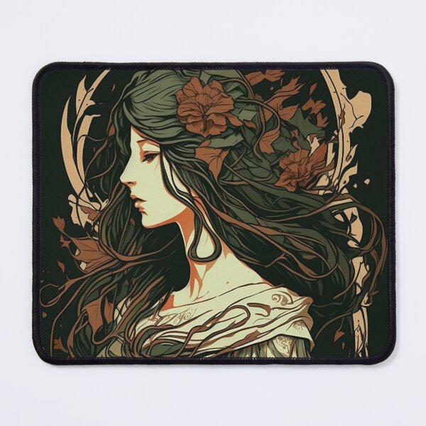 Item preview, An Elf in Autumn designed and sold by ArtNouveauChic.