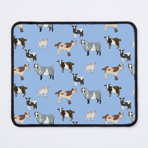Item preview, Blue Nigerian Dwarf Goats Pattern designed and sold by Ashley Gagnon.