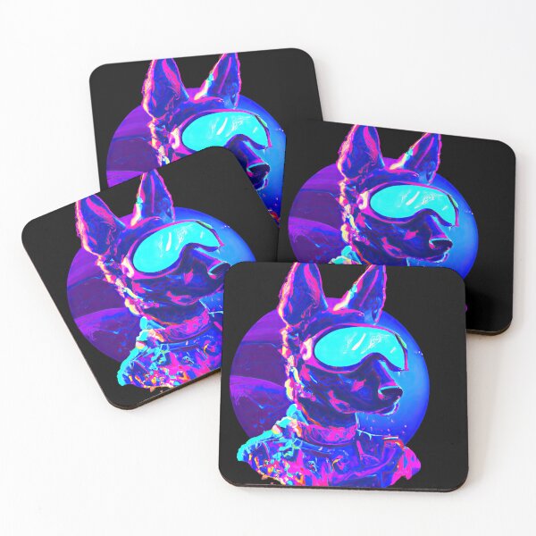 Item preview, Cyberpup A cool Technicolor Dream Dog D designed and sold by Cosmic-graphics.