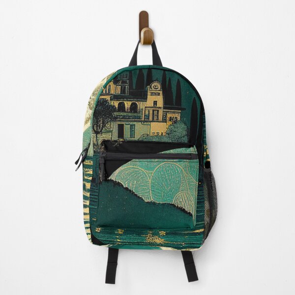 Item preview, Lake Como under a big moon, vintage style designed and sold by SamJanner.