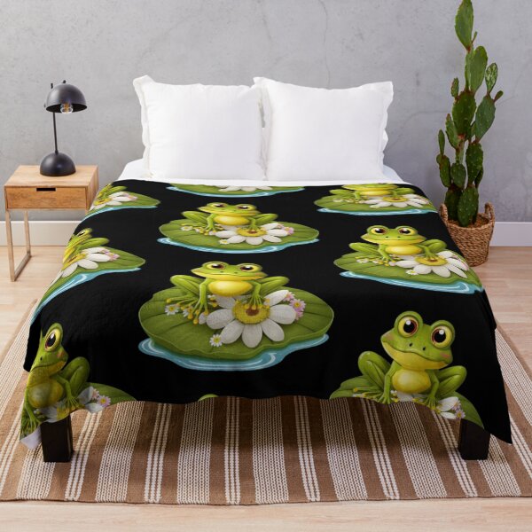Item preview, Froggy on his pad designed and sold by CritterStickers.