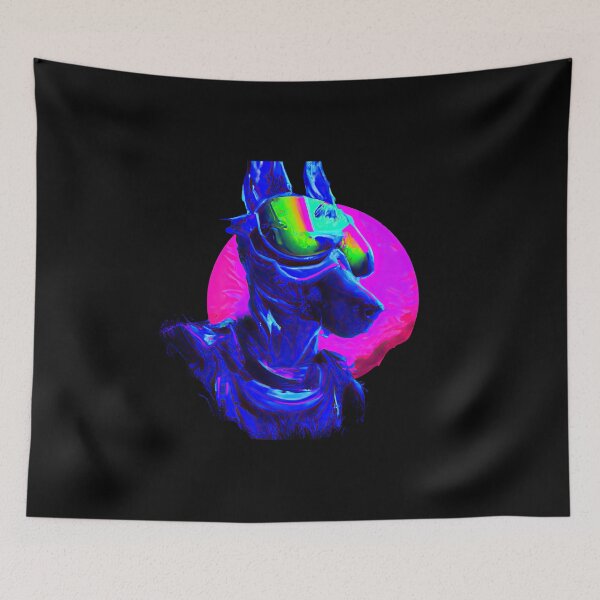 Item preview, Retro Futuristic Pup A Synthetic Dream Come True D designed and sold by Cosmic-graphics.