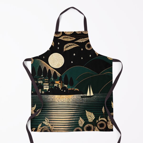 Item preview, Lake Como at night in an art nouveau frame designed and sold by SamJanner.