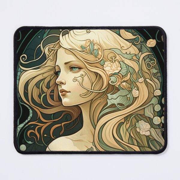 Item preview, The Blonde Mermaid designed and sold by ArtNouveauChic.