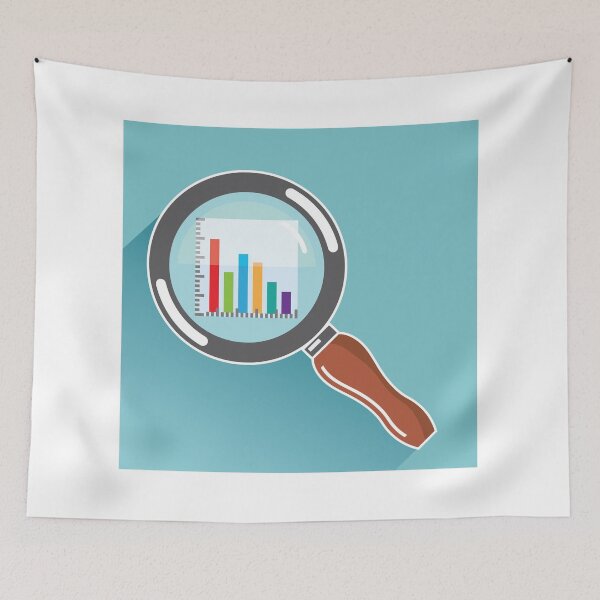 Item preview, Magnifying glass bar graph designed and sold by vectorworks51.