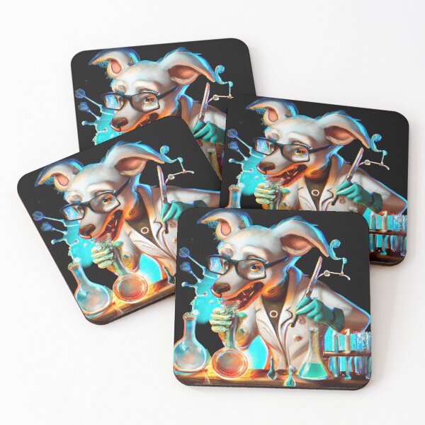 Item preview, Synthwave Scientist Pup A Futuristic Adventure D designed and sold by Cosmic-graphics.
