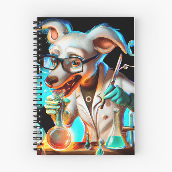 Item preview, Synthwave Scientist Pup A Futuristic Adventure D designed and sold by Cosmic-graphics.