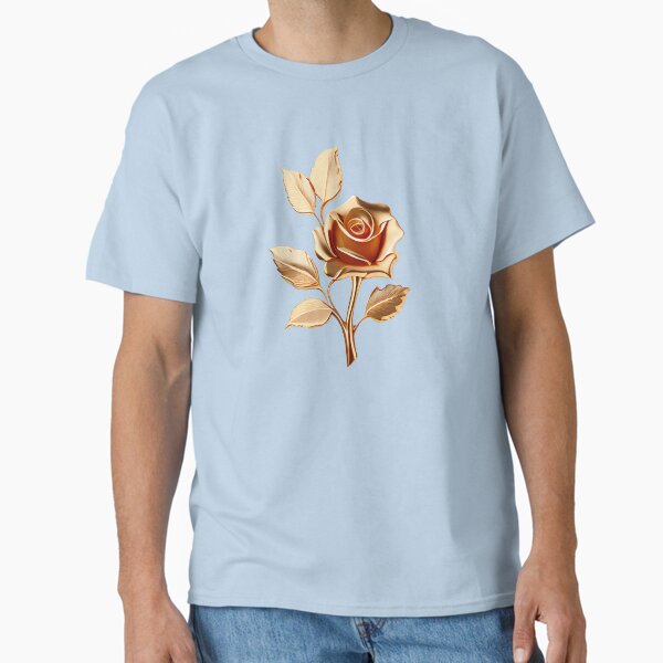 A Vibrant Rose Made of Gold Classic T-Shirt