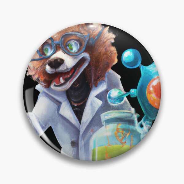 Item preview, Synthwave Lab Pup A Techno-Colorful Dream D designed and sold by Cosmic-graphics.