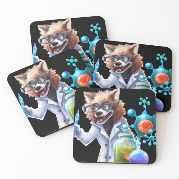 Item preview, Synthwave Lab Pup A Techno-Colorful Dream D designed and sold by Cosmic-graphics.