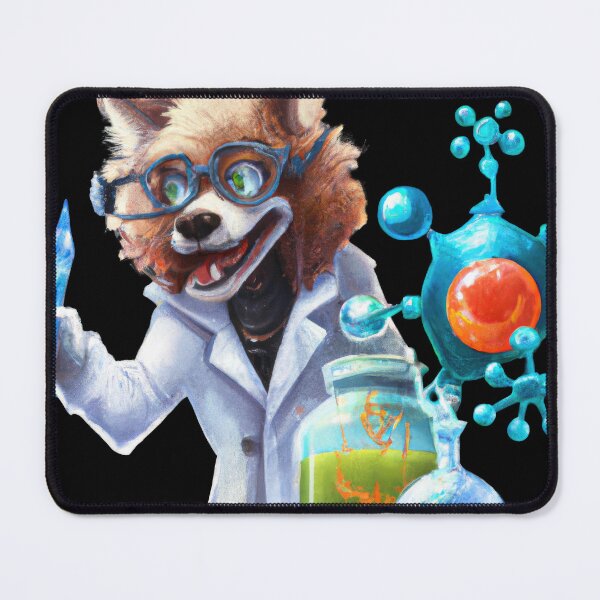 Item preview, Synthwave Lab Pup A Techno-Colorful Dream D designed and sold by Cosmic-graphics.