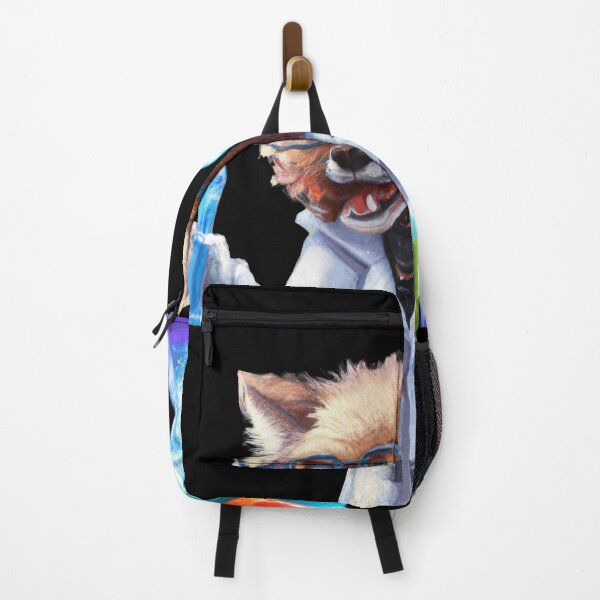 Item preview, Synthwave Lab Pup A Techno-Colorful Dream D designed and sold by Cosmic-graphics.