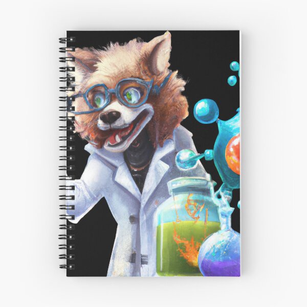 Item preview, Synthwave Lab Pup A Techno-Colorful Dream D designed and sold by Cosmic-graphics.