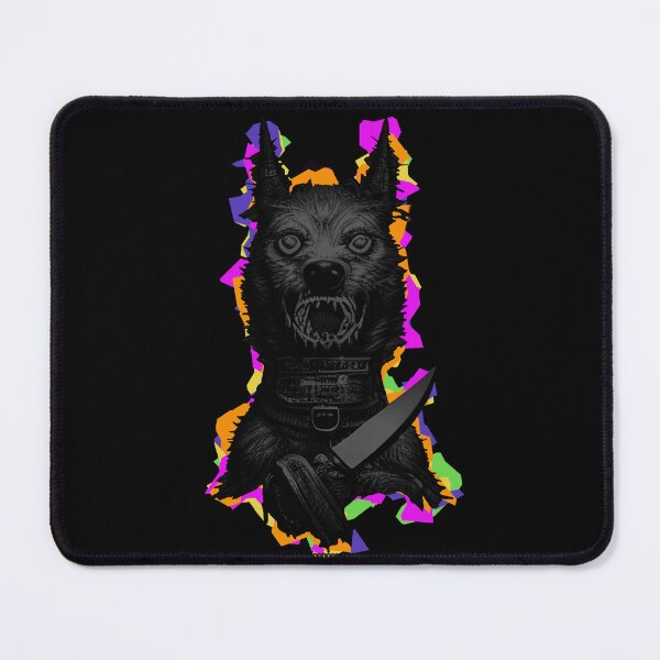 Item preview, Dog with knife designed and sold by Mebbotai.