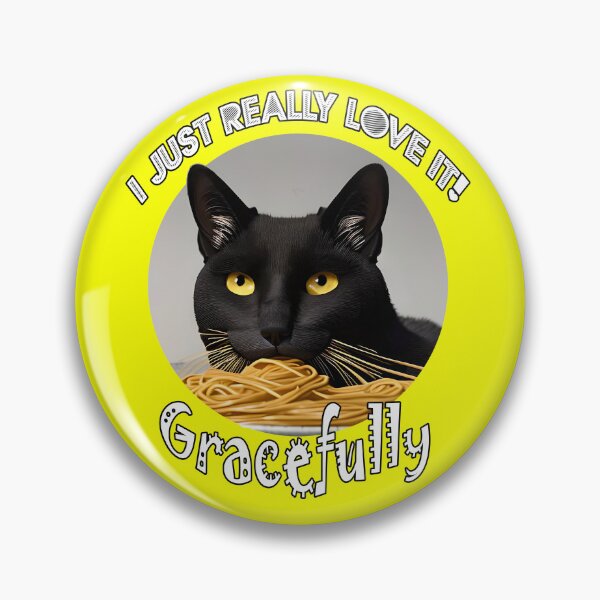 Item preview, Cute Cat Eating Spaghetti, Gracefully designed and sold by JEK Designer ⭐⭐⭐⭐⭐ (5.0).