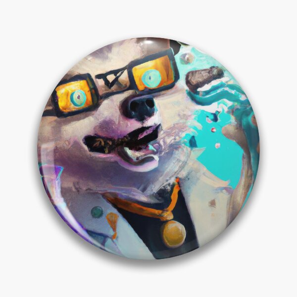 Item preview, A Cute crazy Scientist Pup in a Synthwave Lab D designed and sold by Cosmic-graphics.