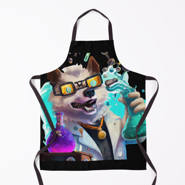 Item preview, A Cute crazy Scientist Pup in a Synthwave Lab D designed and sold by Cosmic-graphics.
